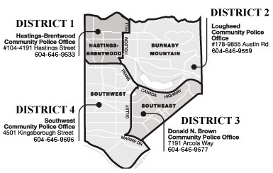 Map of District offices