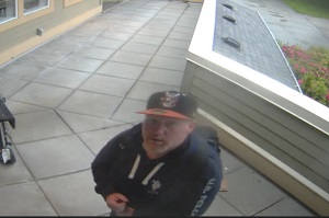  Suspect staring at security camera