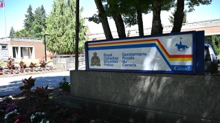 An RCMP sign outside Burnaby detachment