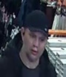 Video surveillance photo of Golden, BC wanted man